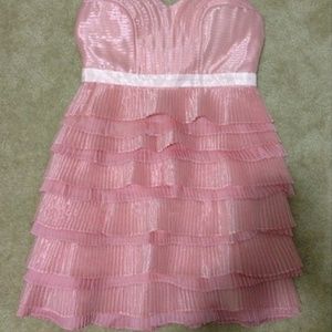 Modcloth baby pink formal dress